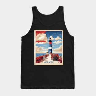 Nantucket Massachusetts United States of America Tourism Vintage Poster Tank Top